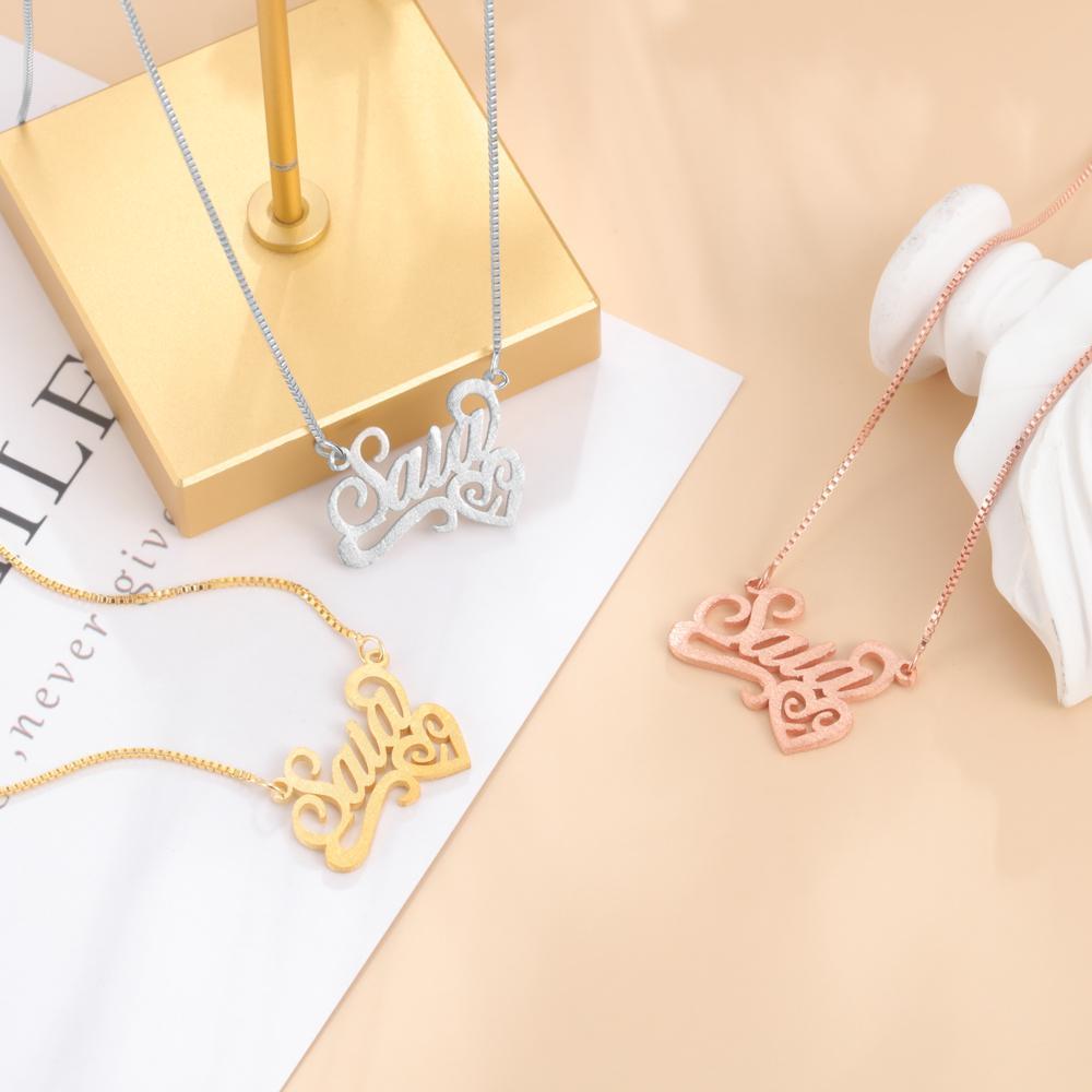 Personalised Necklace Custom 1 Name Necklace Gift For Women