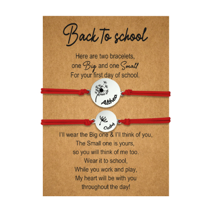 2 PCS Dandelion Pattern Elastic Stainless Steel Bracelet, A Back-To-School Gift For Daughter