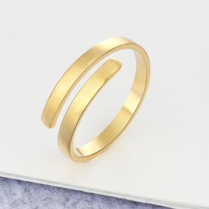 Personalised Name Rings Engraved 2 Names Adjustable Ring Gift for Her