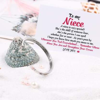 To My Granddaughter, Whenever You Feel Overwhelmed, Cuff Bangle Bracelet Gifts For Her