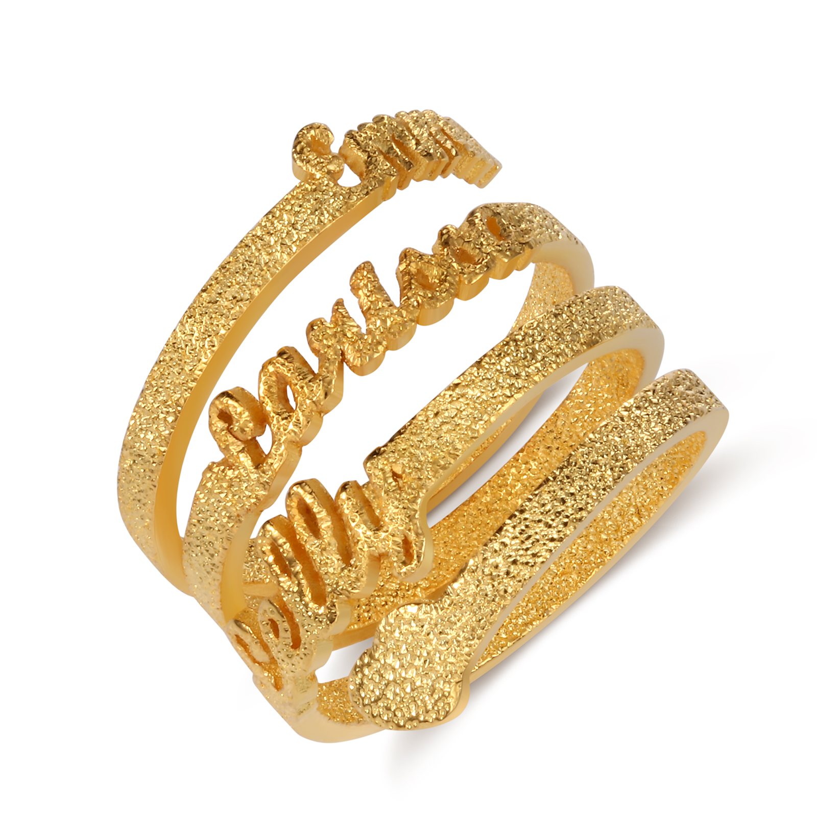 Personalised Family Name Ring Custom 3 Names Gifts For Women | Jessemade