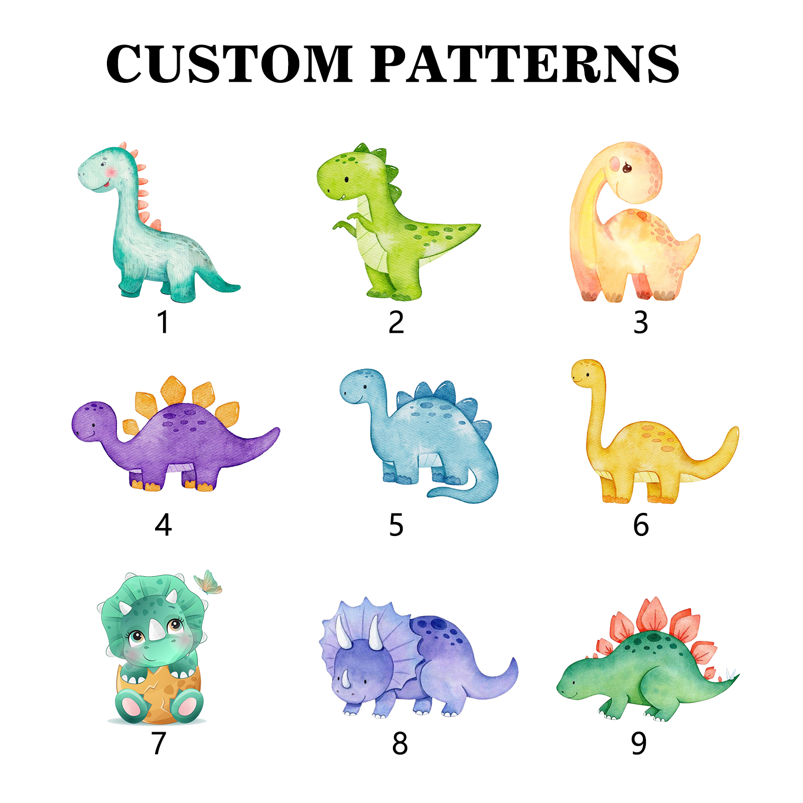 Personalised Pencil Case Custom Name & Dinosaur Pattern Pen Pouch Back To School Gift for Boys Girls