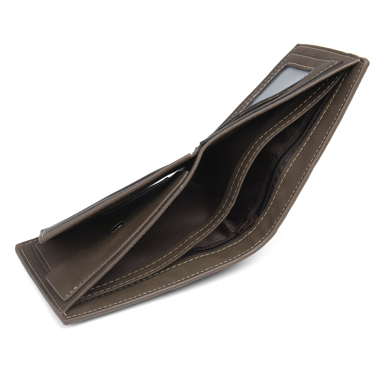 3 Names - Personalised Photo Custom Leather Men's Folding Wallet as a Father's Day Gift for Dad