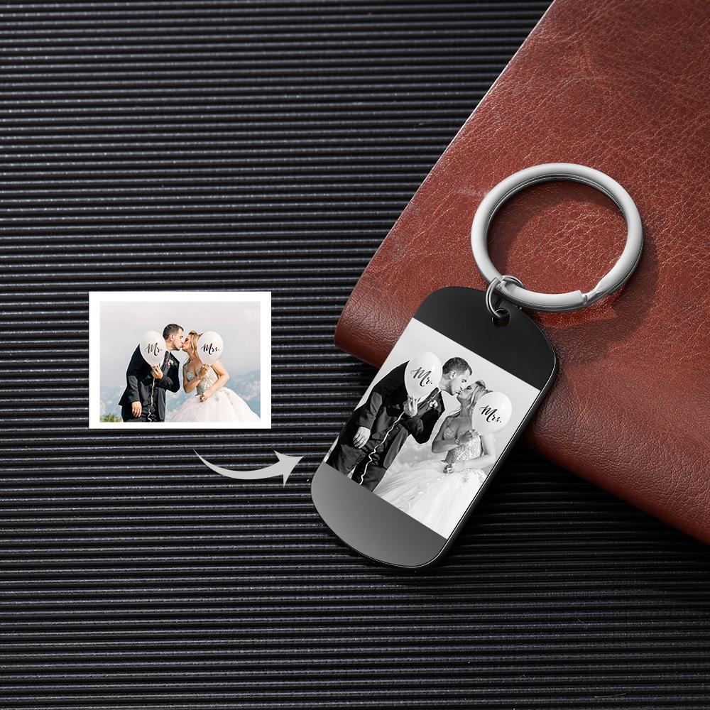 Personalised Calendar Keyring Engraved Photo Keyring Gifts For Him