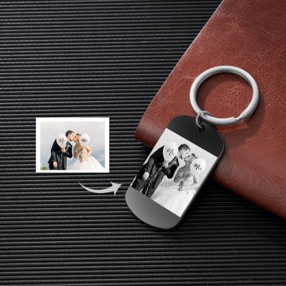 Personalised Calendar Keyring Engraved Photo Keyring Gifts For Him