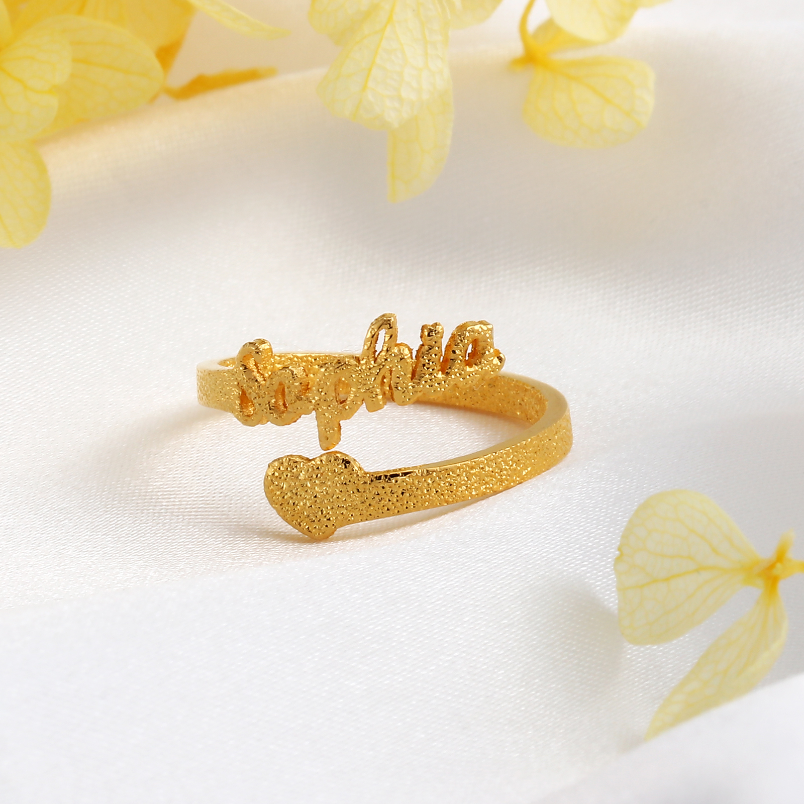 Personalised Family Name Ring Custom 1 Names Gifts For Women | Jessemade