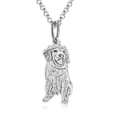 Personalised Pet Gift Custom 1 Pet Photo Necklace Gifts For Her