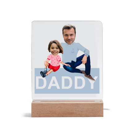 2024 Graduation Gifts - Personalised Photo Family Night Light Custom Text LED Light Graduation Gift for Son/Daughter