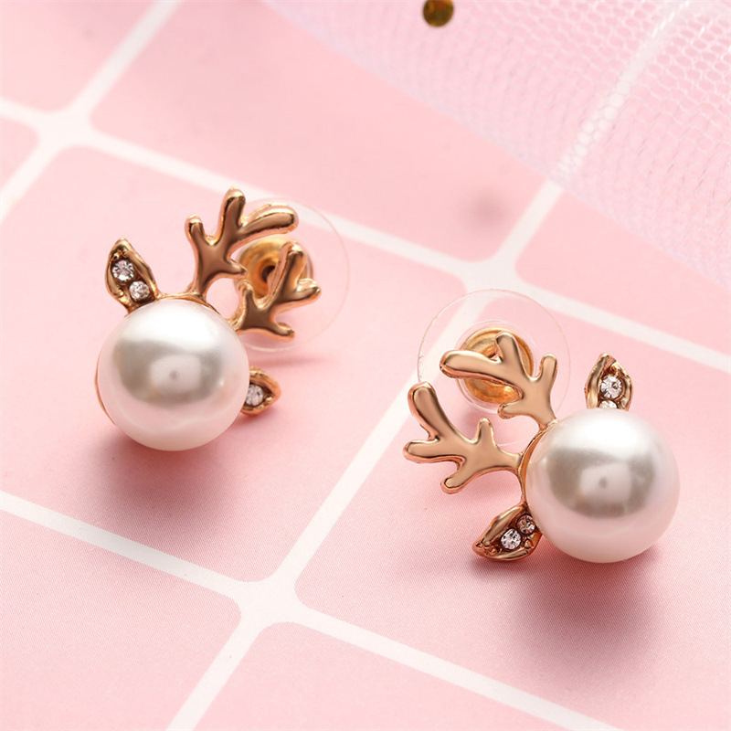 Exquisite Antlers Christmas Earrings for Woman for Girls