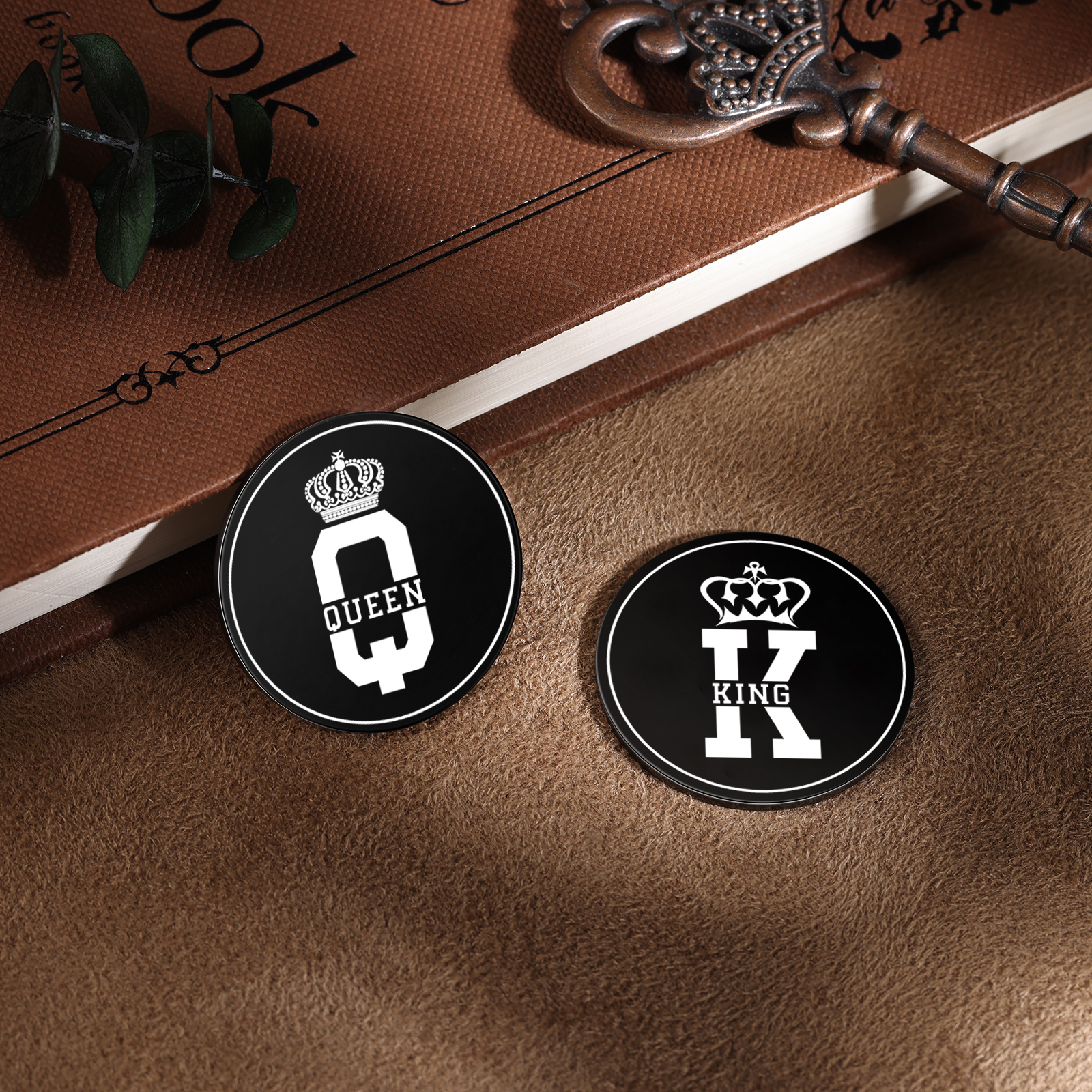 2 PCS Personalized Name Stainless Steel Couple Coin Custom Anniversary Special Gift