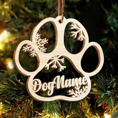 Personalised Pet Gift Custom Paw Ornament Christmas Gift For Family