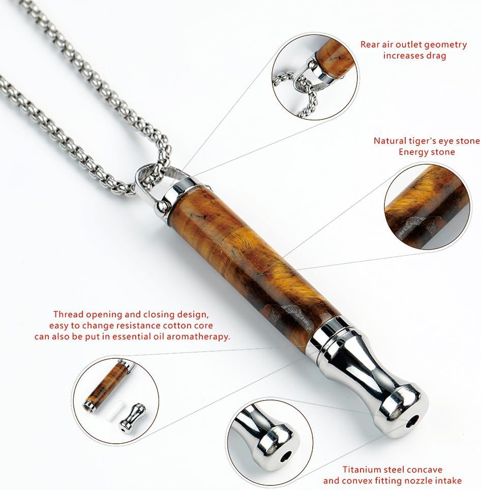 Breathing Necklace Stress Relief Meditation Necklace