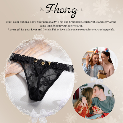 Personalized Women's Sexy Panties, Custom Personalized Panties For Your Women, Couple Gifts