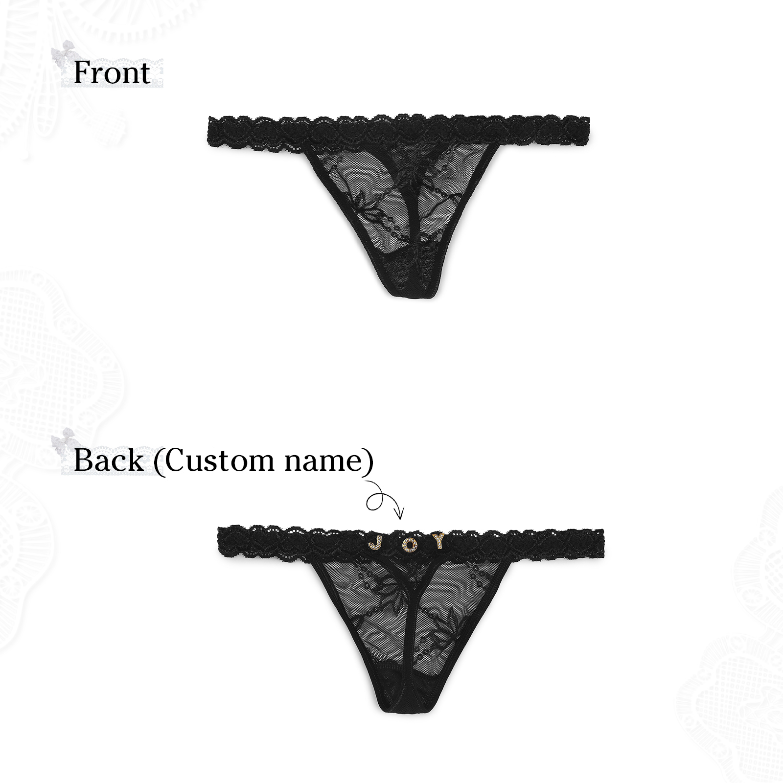 Personalized Women's Sexy Panties, Custom Personalized Panties For Your Women, Couple Gifts