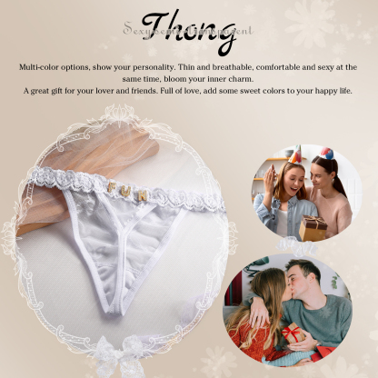 Personalized Women's Sexy Panties, Custom Personalized Panties For Your Women, Couple Gifts