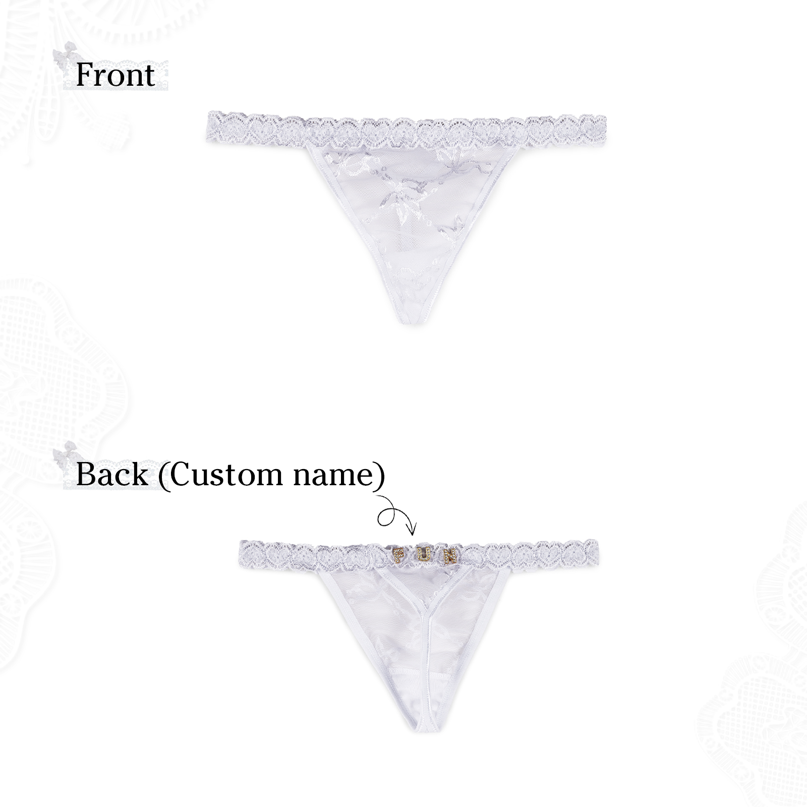 Personalized Women's Sexy Panties, Custom Personalized Panties For Your Women, Couple Gifts