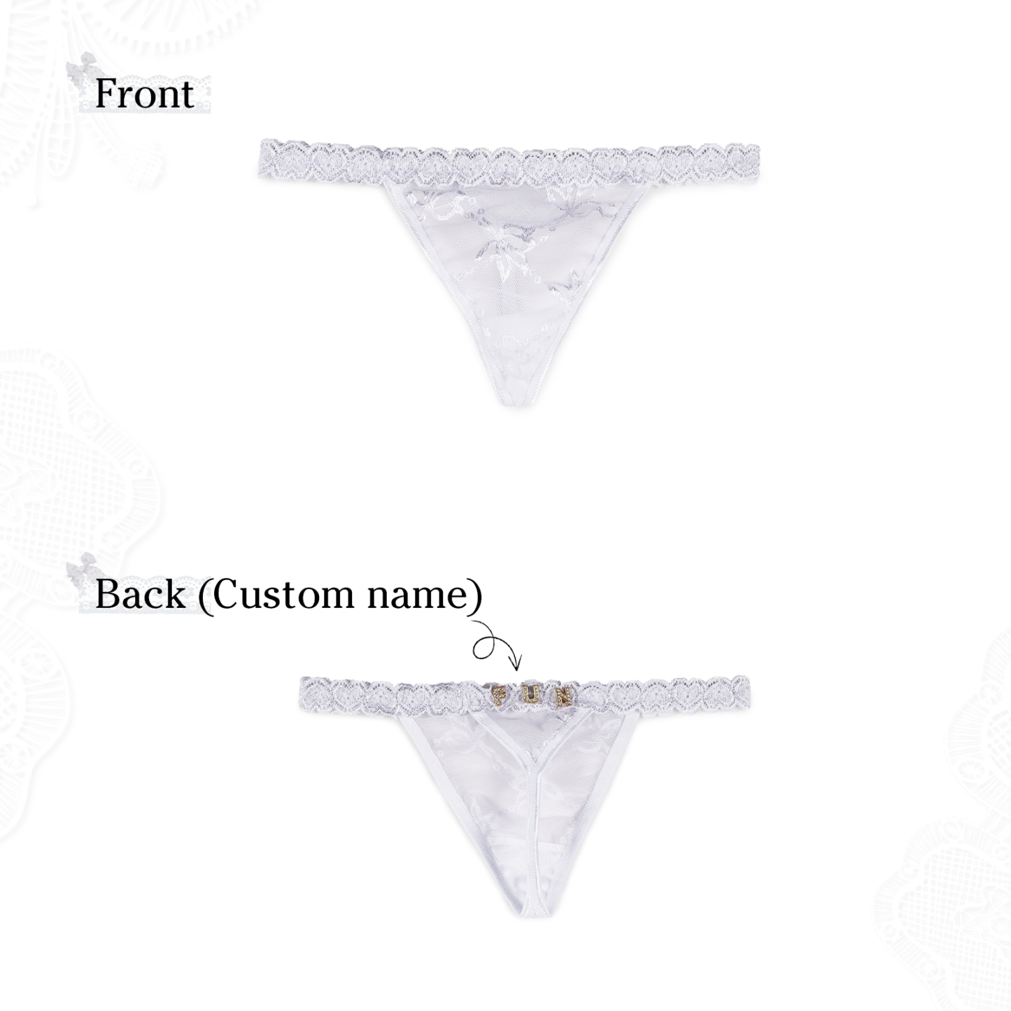 Personalized Women's Sexy Panties, Custom Personalized Panties For Your Women, Couple Gifts