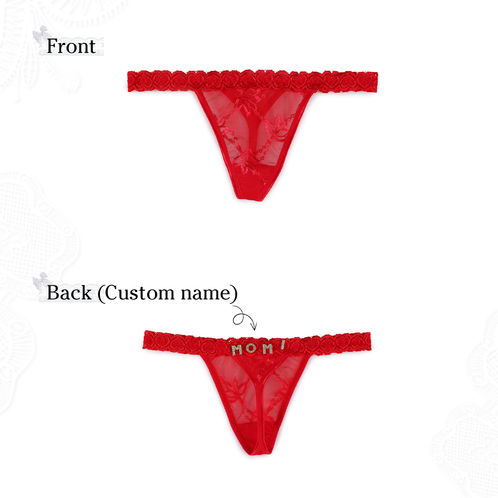 Personalized Women's Sexy Panties, Custom Personalized Panties For Your Women, Couple Gifts