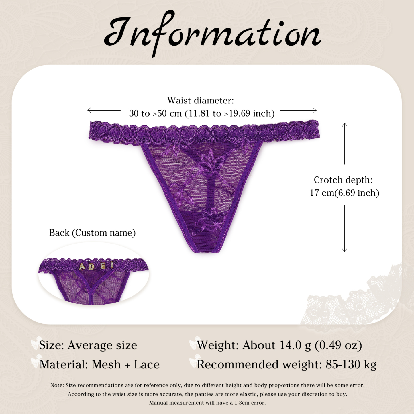 Personalized Women's Sexy Panties, Custom Personalized Panties For Your Women, Couple Gifts