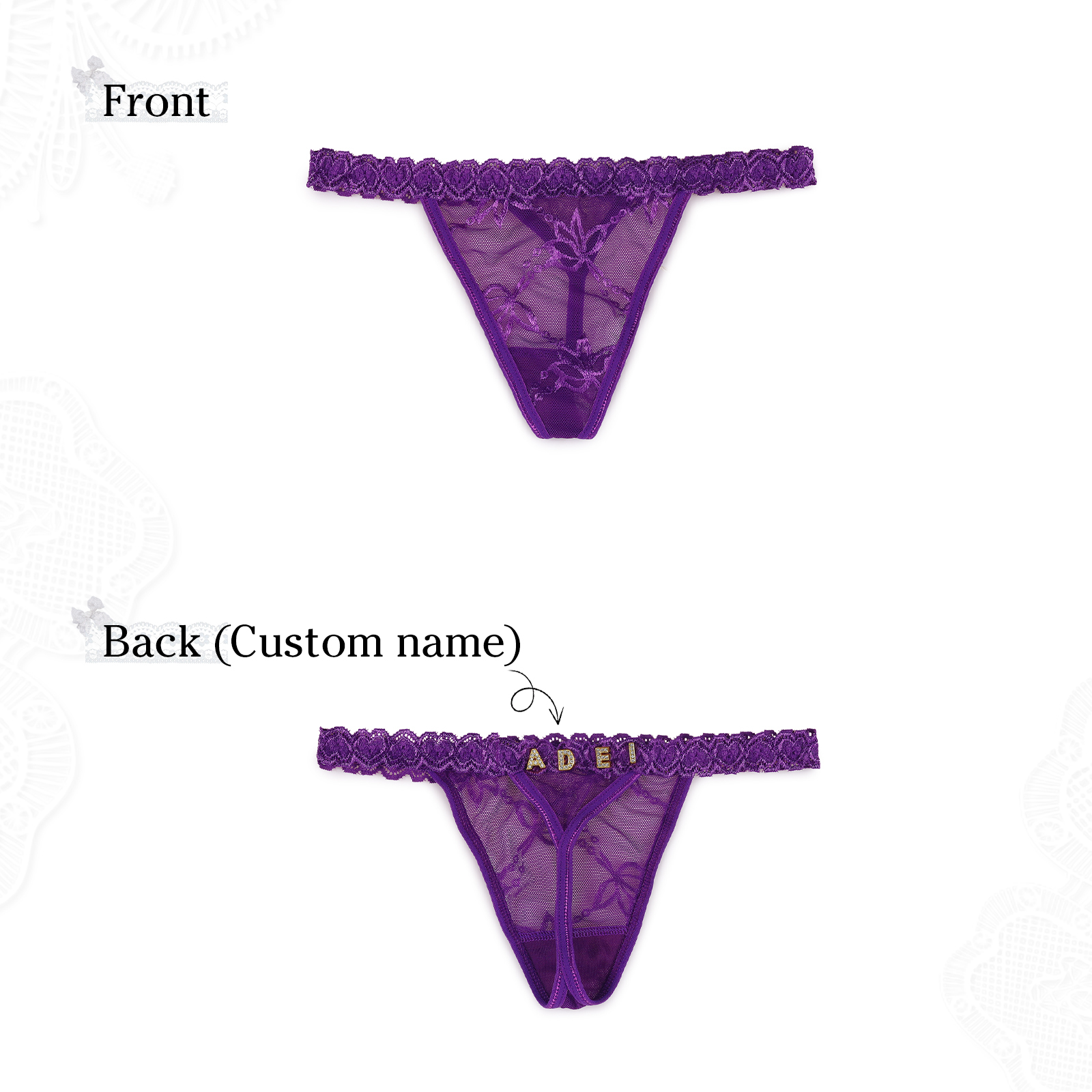 Personalized Women's Sexy Panties, Custom Personalized Panties For Your Women, Couple Gifts