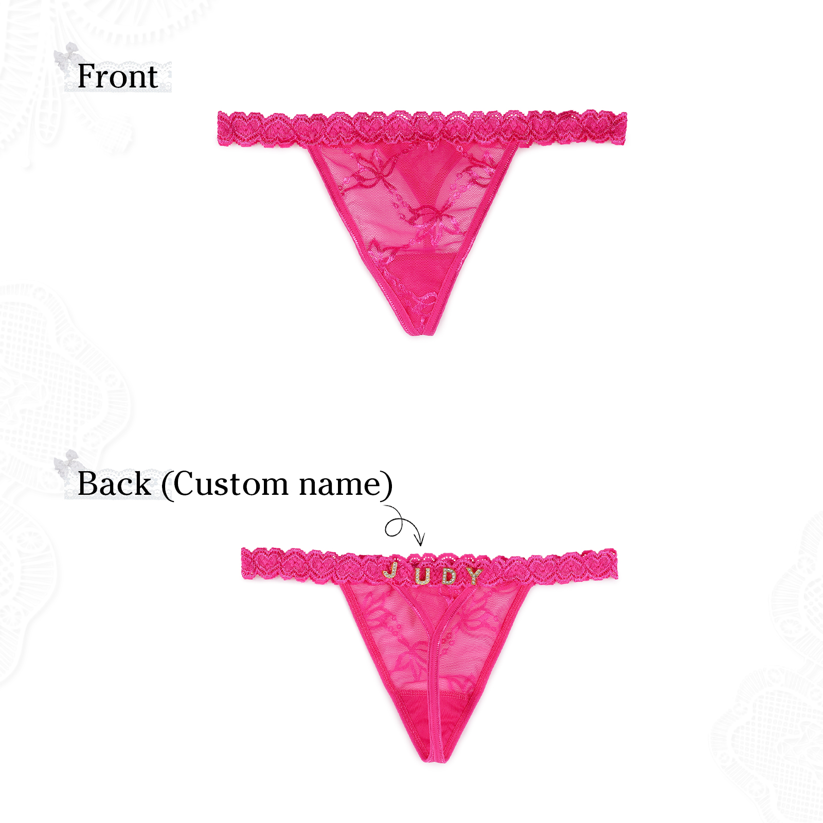 Personalized Women's Sexy Panties, Custom Personalized Panties For Your Women, Couple Gifts