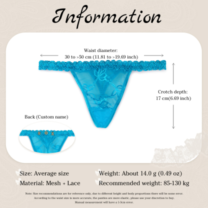 Personalized Women's Sexy Panties, Custom Personalized Panties For Your Women, Couple Gifts