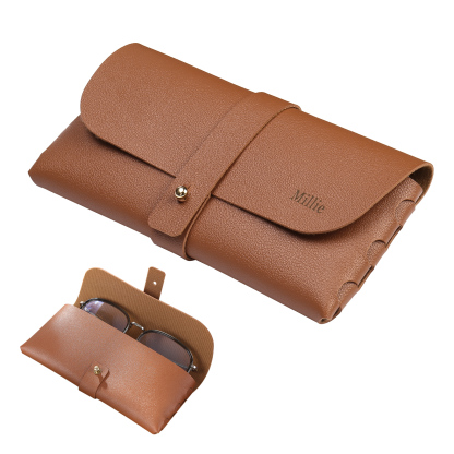 Personalised Glasses Case – Custom Name Available in Pink, Brown, Beige, and Blue | Jessemade