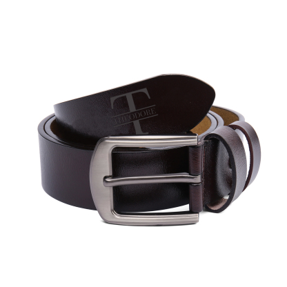 Personalised Fist Leather Belt, Custom Engraved 5 Names Adjustable Length Belt Gift for Dad | Jessemade