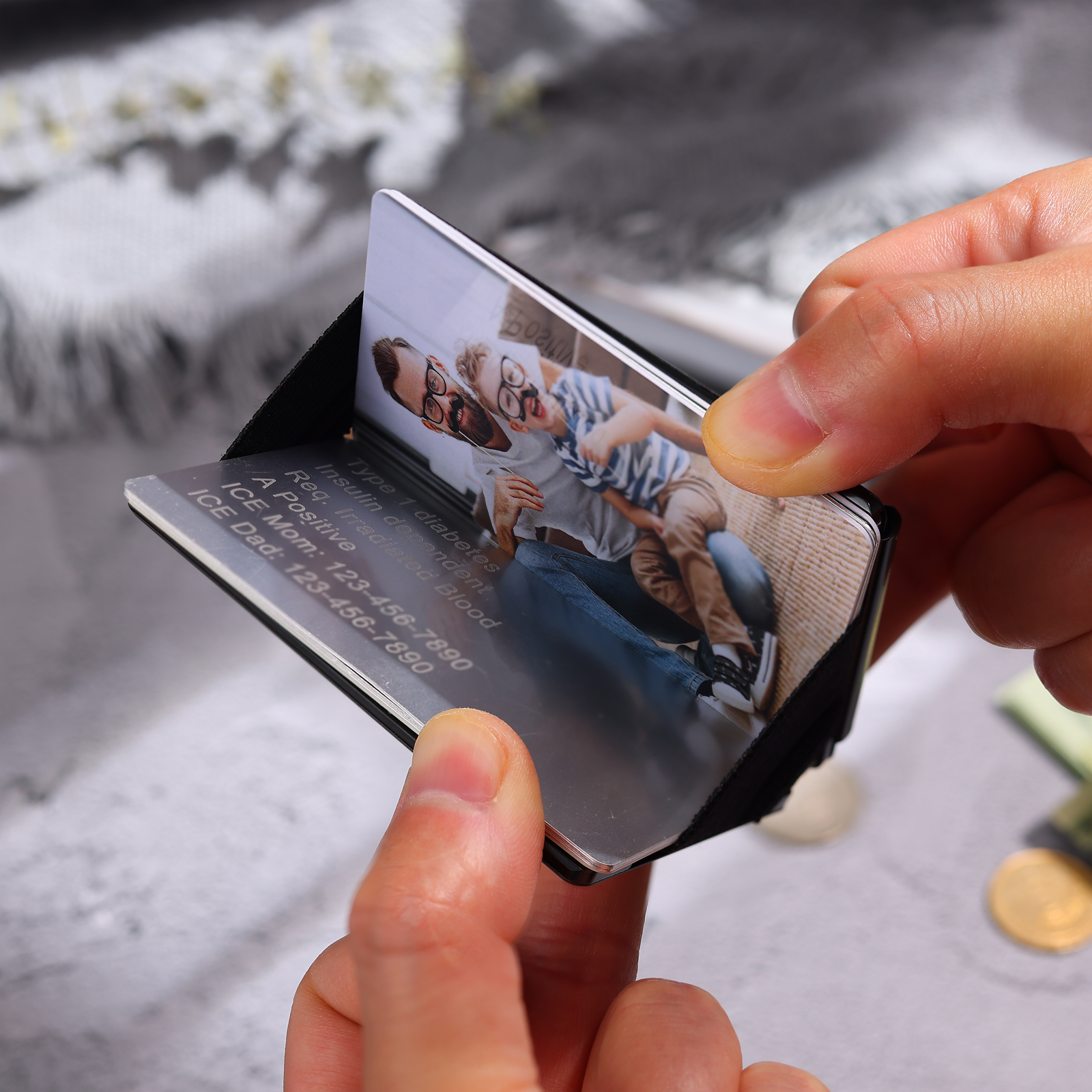 5 Names Personalised Best Dad Ever Metal Wallet Clip– Custom Engraved Father's Day Gift | Jessemade