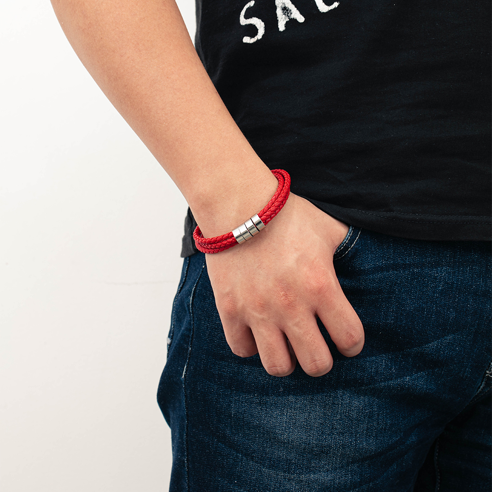 Custom 4 Beads Men's Bracelet For Him Best Gift For Dad