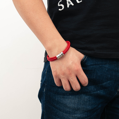 Custom 4 Beads Men's Bracelet For Him Best Gift For Dad