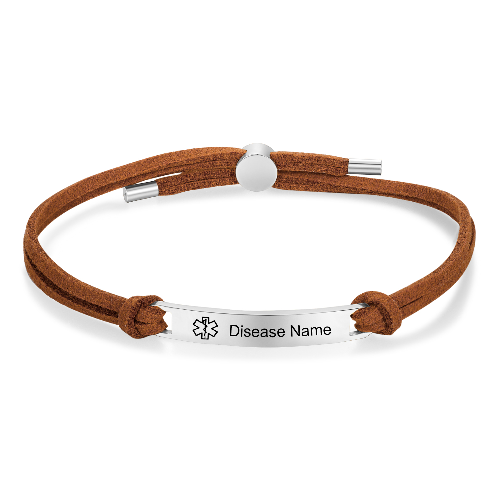 Personalised Name and Text Silver Titanium Steel Bracelet Men's Bracelet Father's Day Gift for Dad