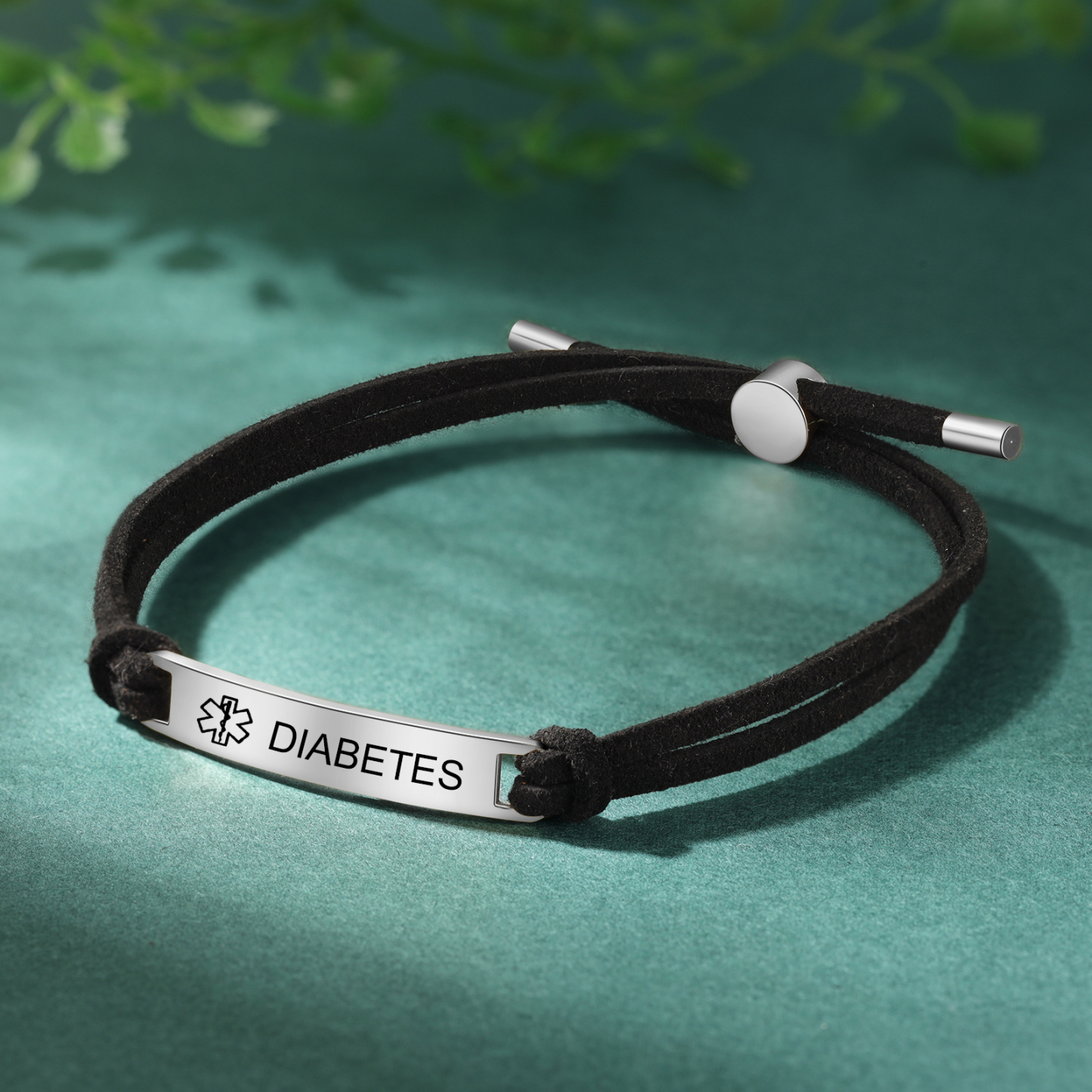 Personalised Name and Text Silver Titanium Steel Bracelet Men's Bracelet Father's Day Gift for Dad