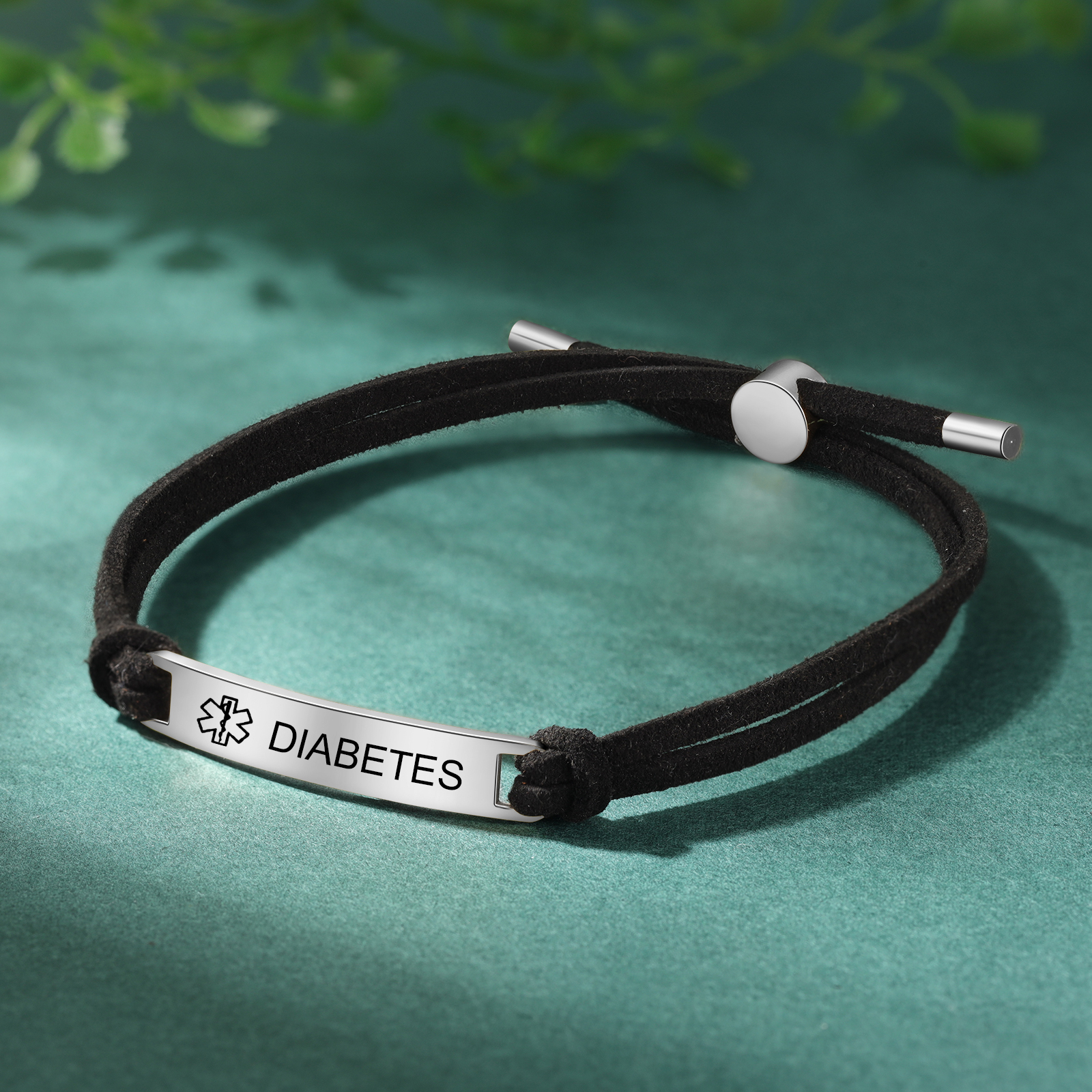Personalised Name and Text Silver Titanium Steel Bracelet Men's Bracelet Father's Day Gift for Dad