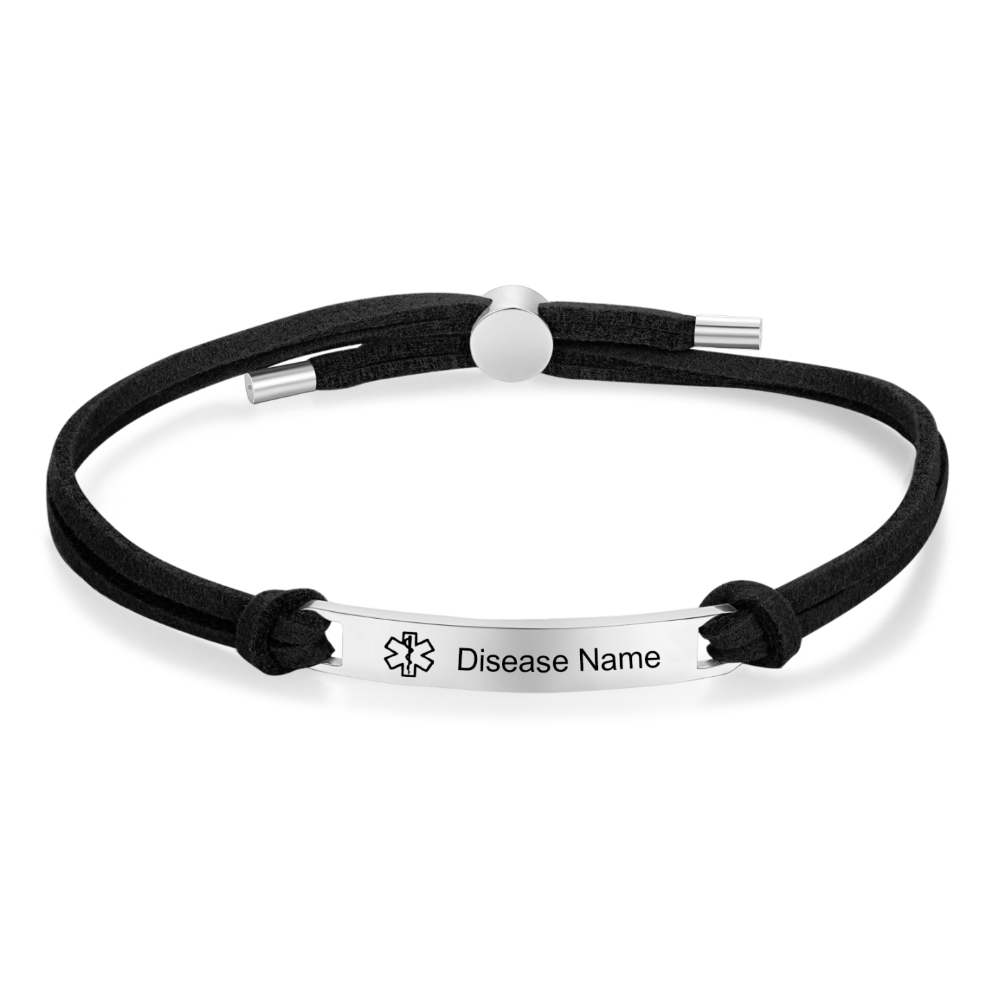 Personalised Name and Text Silver Titanium Steel Bracelet Men's Bracelet Father's Day Gift for Dad