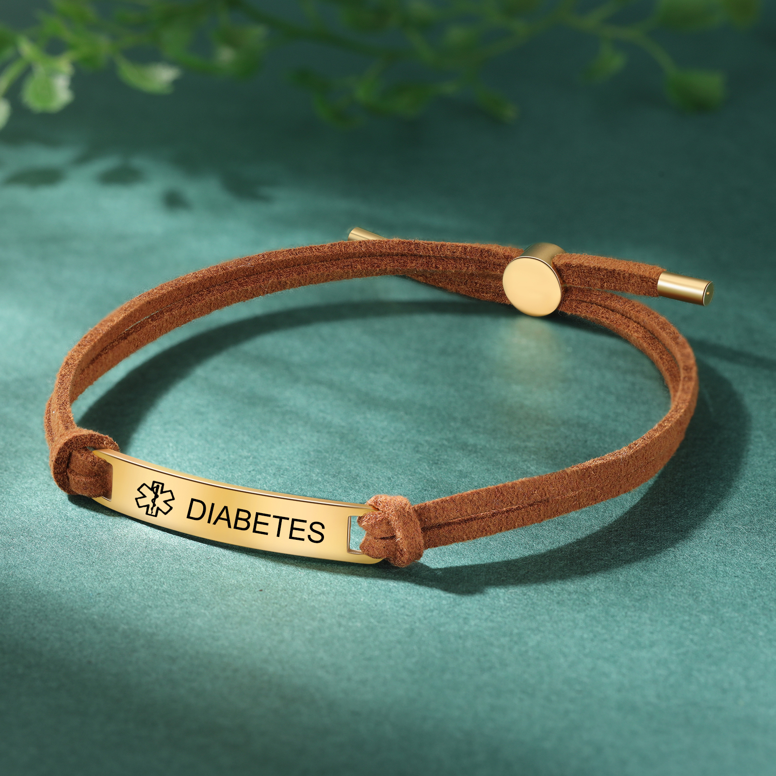 Personalised Name and Text Gold Titanium Steel Bracelet Men's Bracelet Father's Day Gift for Dad