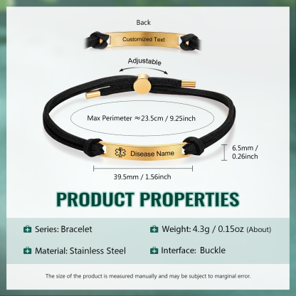 Personalised Name and Text Gold Titanium Steel Bracelet Men's Bracelet Father's Day Gift for Dad