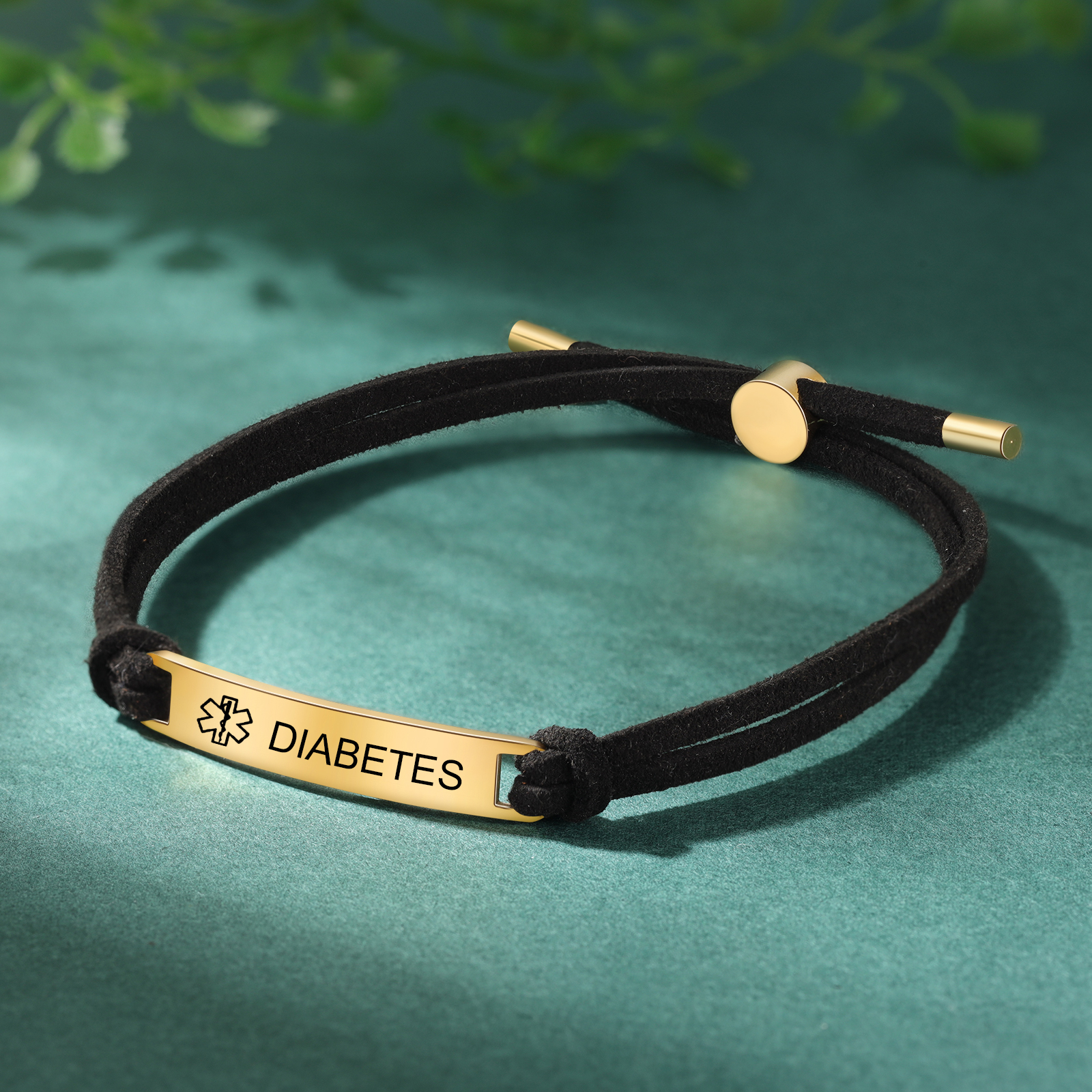 Personalised Name and Text Gold Titanium Steel Bracelet Men's Bracelet Father's Day Gift for Dad