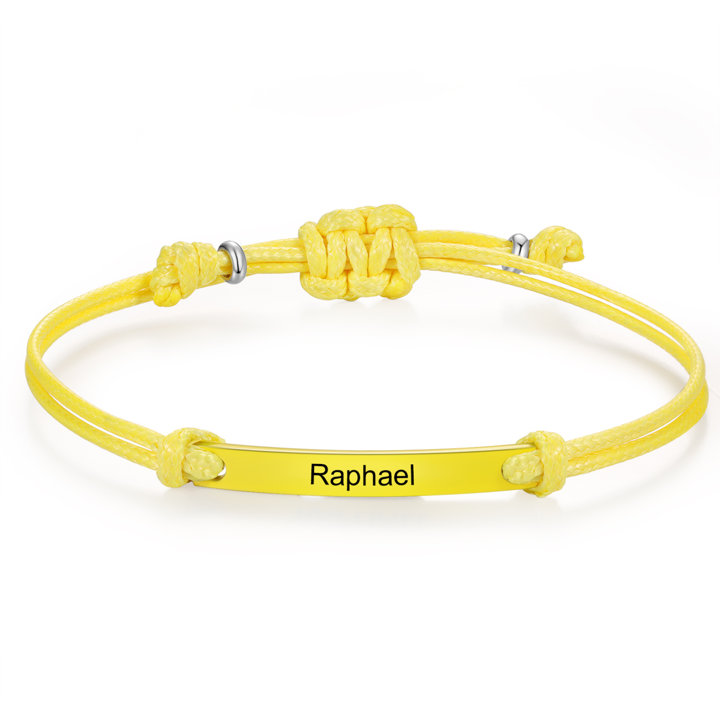 Personalized Name Leather Stainless Steel Bracelet, Back To School Gift For Daughter