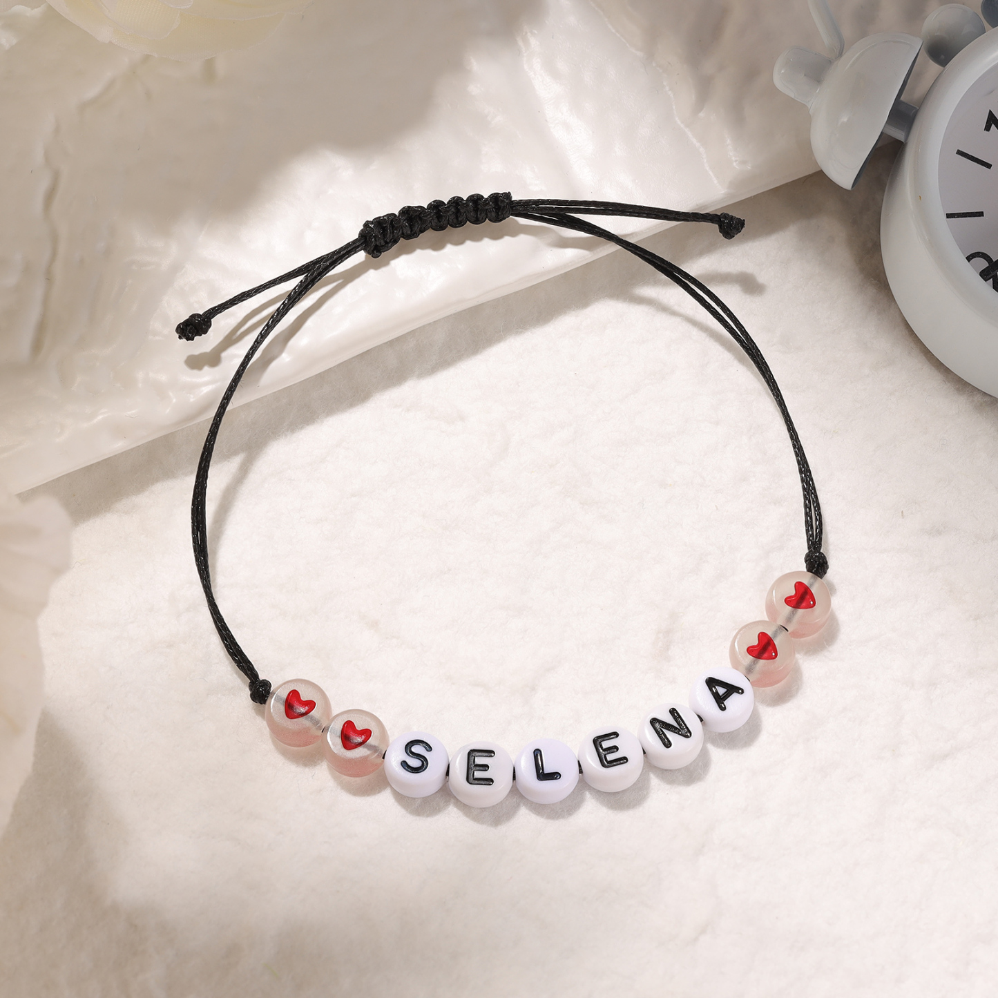 Jessemade UK Personalized Name Acrylic Bead Bracelet, A Good Start-Of-School Gift For My Daughter 12.99 n1