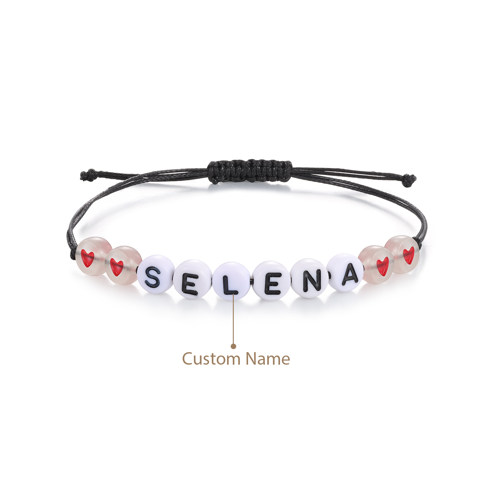 Personalized Name Acrylic Bead Bracelet, A Good Start-Of-School Gift For My Daughter