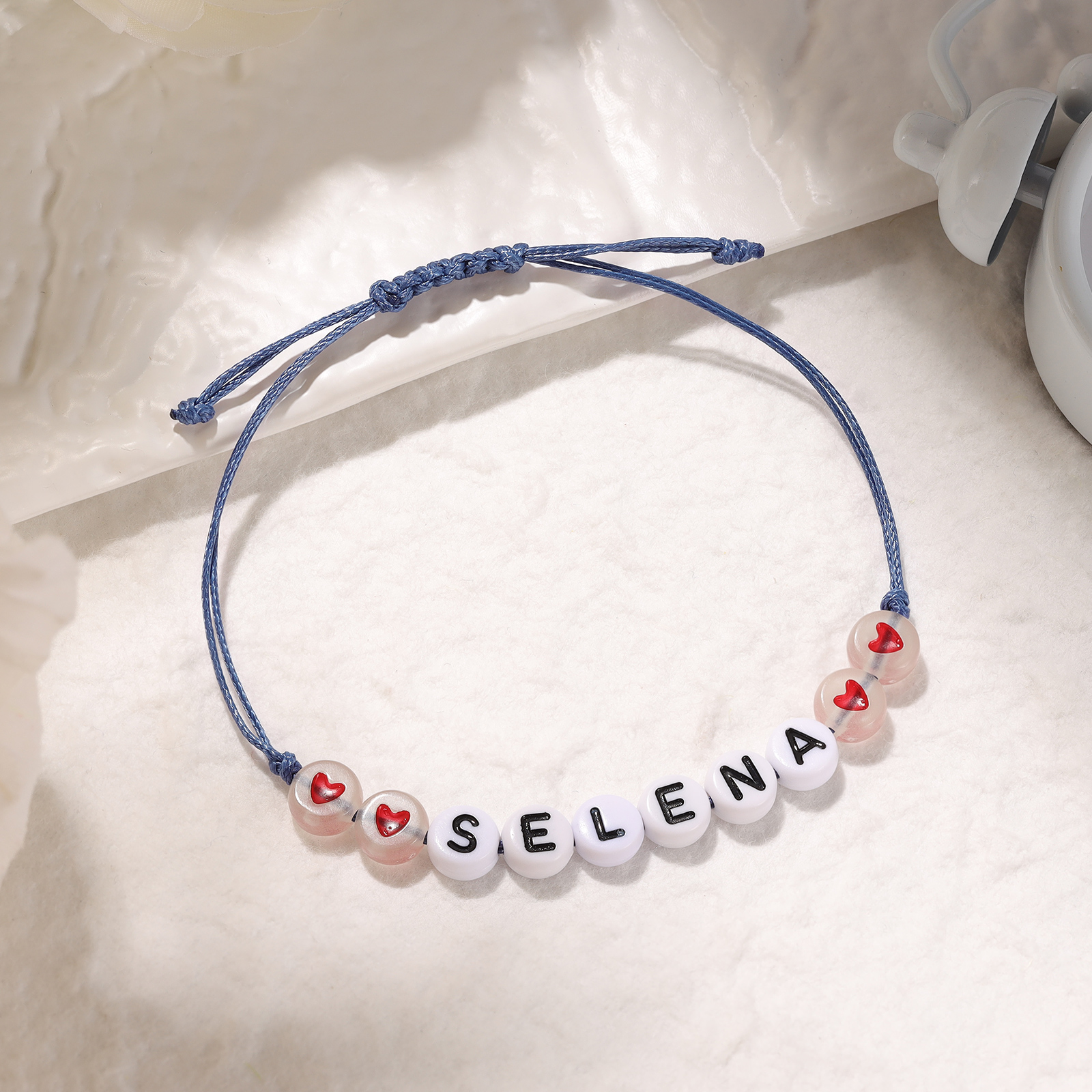 Personalized Name Acrylic Bead Bracelet, A Good Start-Of-School Gift For My Daughter