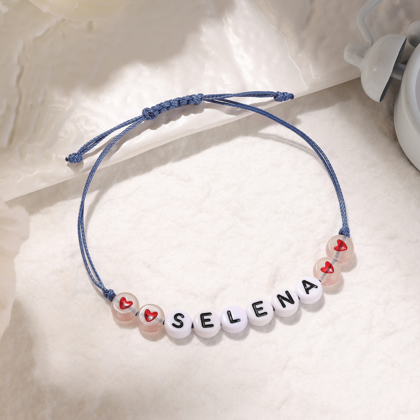 Personalized Name Acrylic Bead Bracelet, A Good Start-Of-School Gift For My Daughter