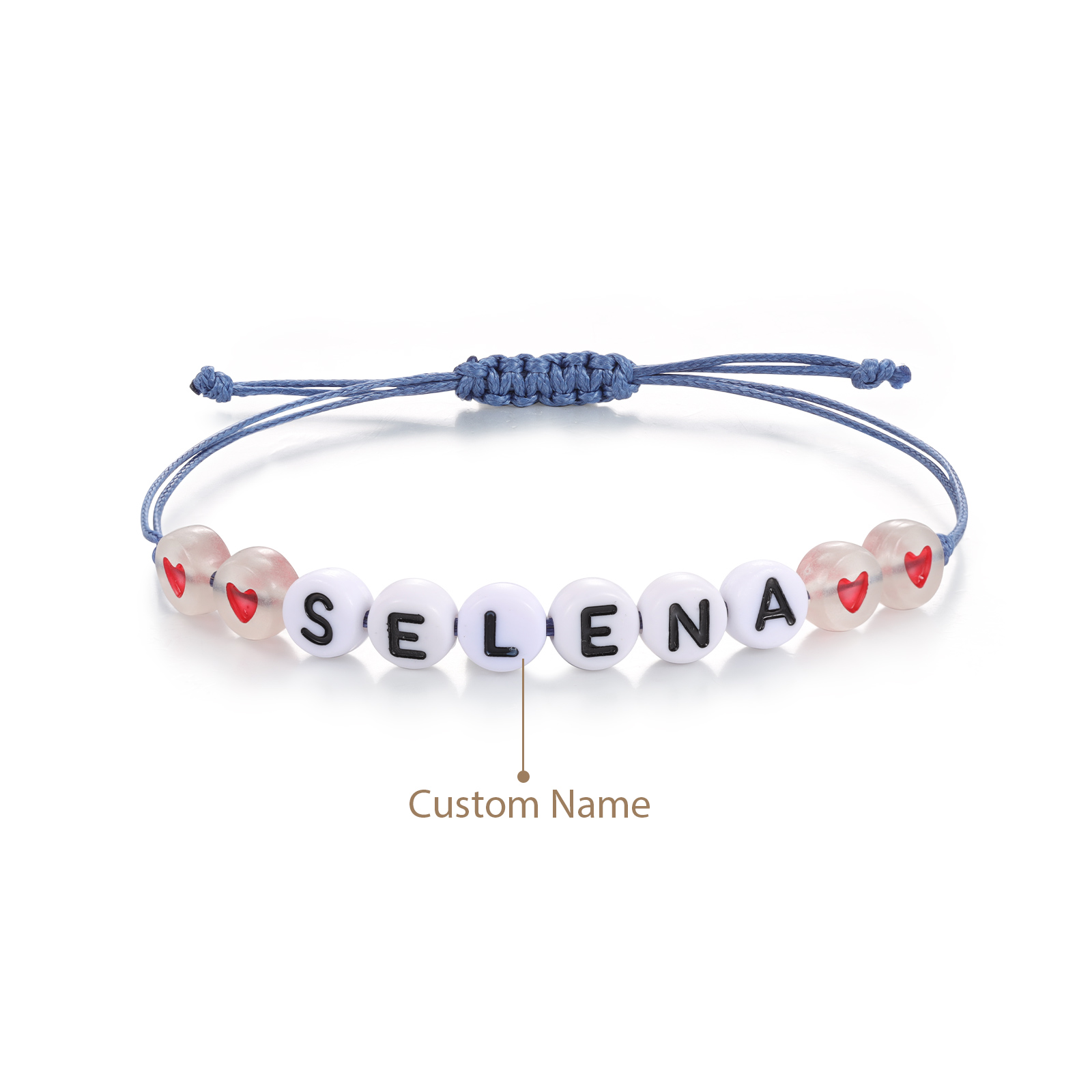 Personalized Name Acrylic Bead Bracelet, A Good Start-Of-School Gift For My Daughter