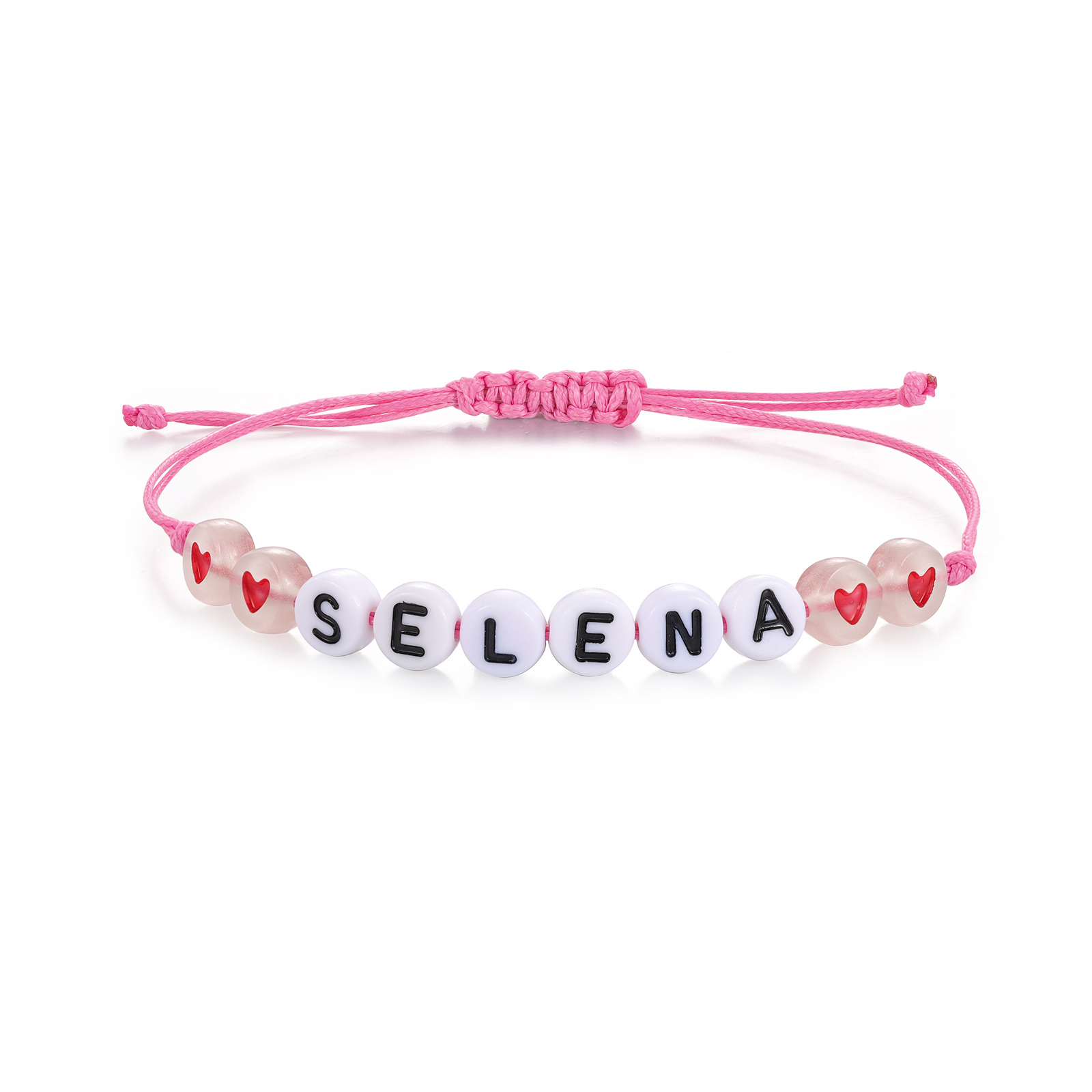 Personalized Name Acrylic Bead Bracelet, A Good Start-Of-School Gift For My Daughter