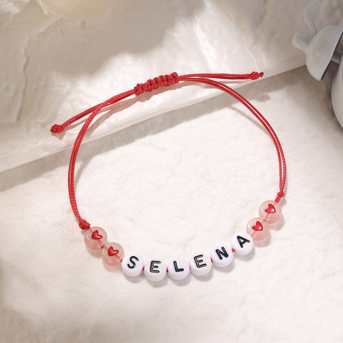 Personalized Name Acrylic Bead Bracelet, A Good Start-Of-School Gift For My Daughter