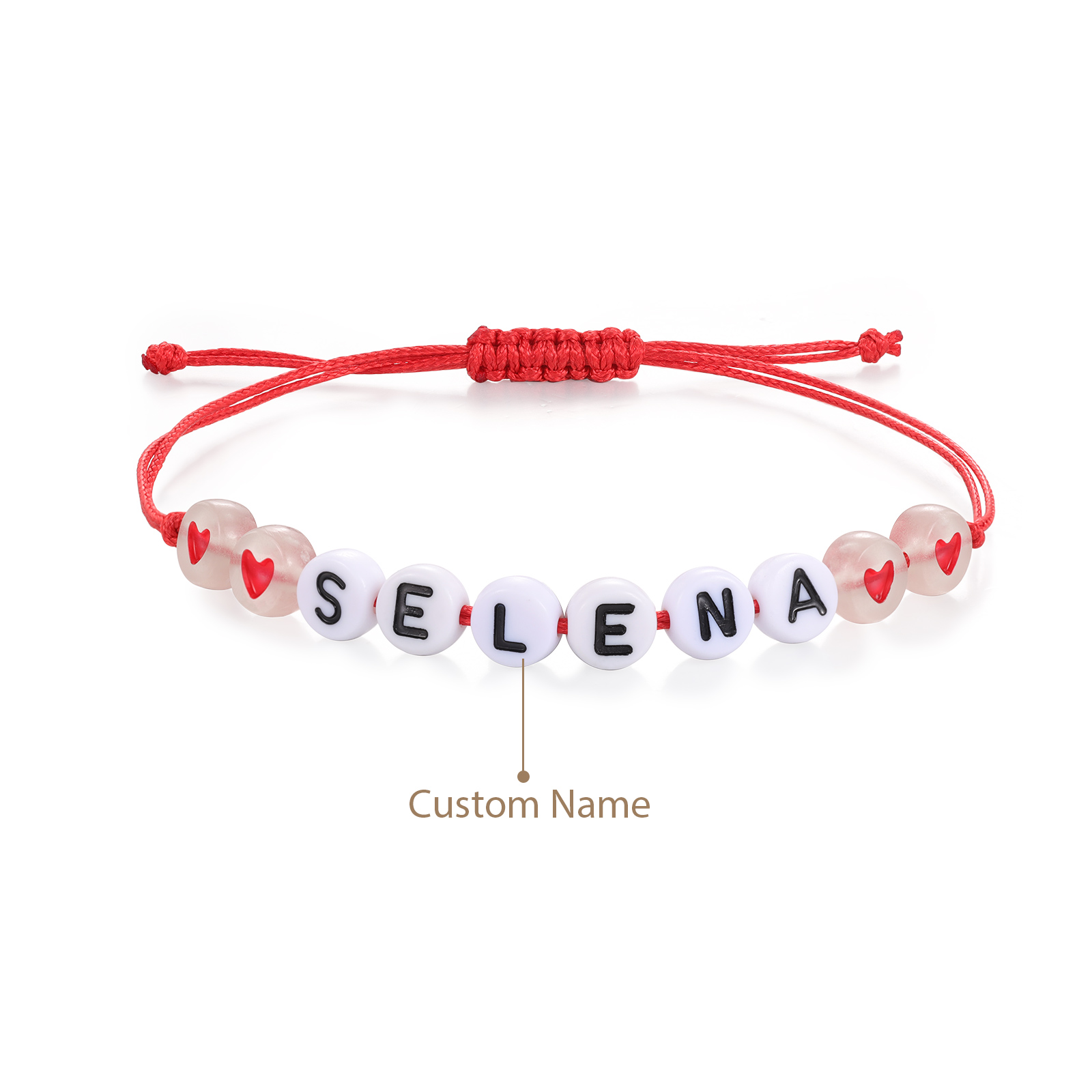 Personalized Name Acrylic Bead Bracelet, A Good Start-Of-School Gift For My Daughter