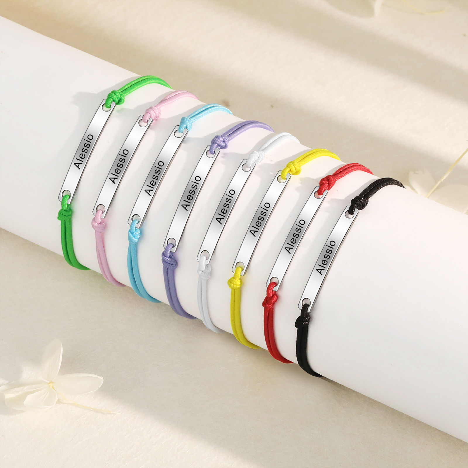 Personalized Name Stainless Steel Bracelet Adjustable, A Good Start-Of-School Gift For My Daughter