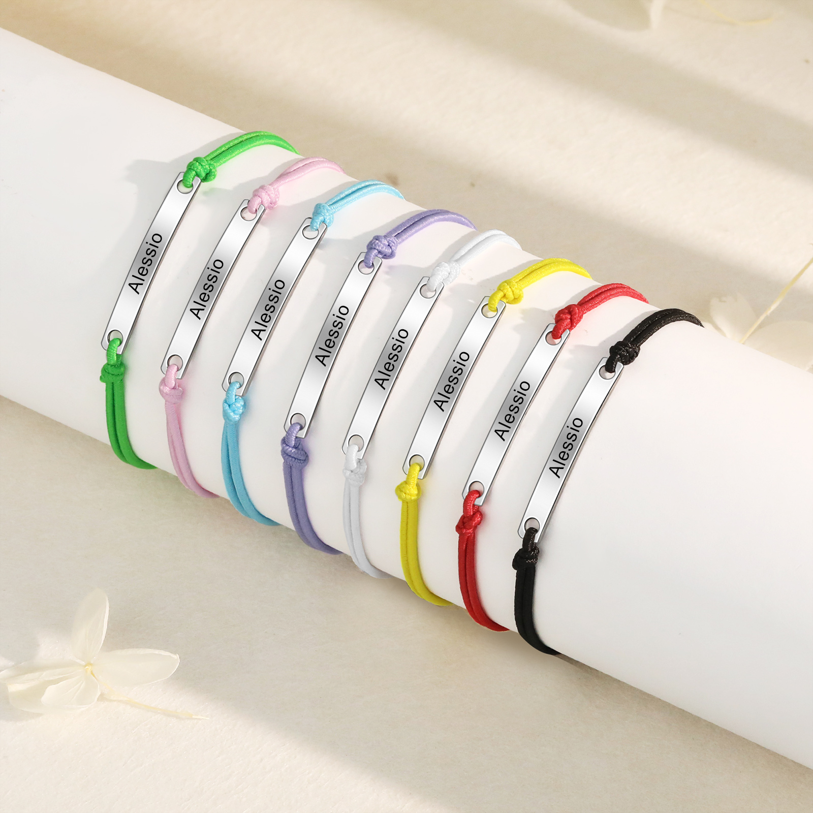 Personalized Name Stainless Steel Bracelet Adjustable, A Good Start-Of-School Gift For My Daughter