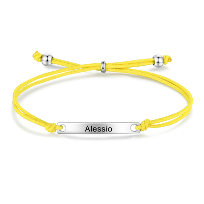 Personalized Name Stainless Steel Bracelet Adjustable, A Good Start-Of-School Gift For My Daughter